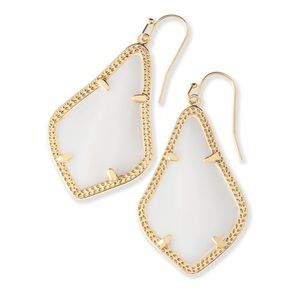 Kendra Scott Alex earrings white mother of pearl